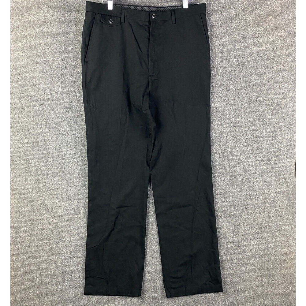 Claiborne Pants Men's‎ 36x34 Chino Black Straight Leg Adults Cotton Blend